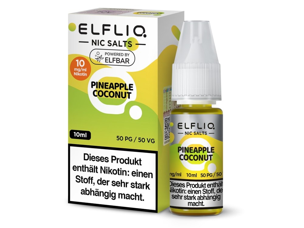 ELFLIQ - Pineapple Coconut - Nikotinsalz Liquid 1 ELFLIQ - Pineapple Coconut - Nikotinsalz Liquid