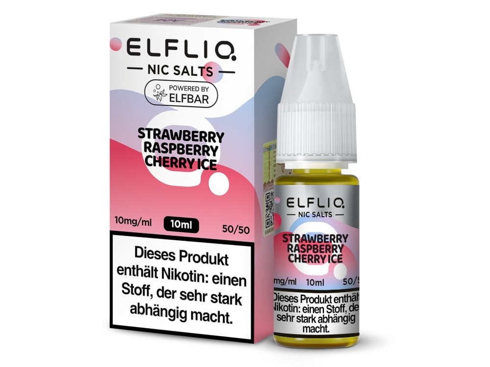 ELFLIQ - Strawberry Raspberry Cherry Ice - Nikotinsalz Liquid 1 ELFLIQ - Strawberry Raspberry Cherry Ice - Nikotinsalz Liquid