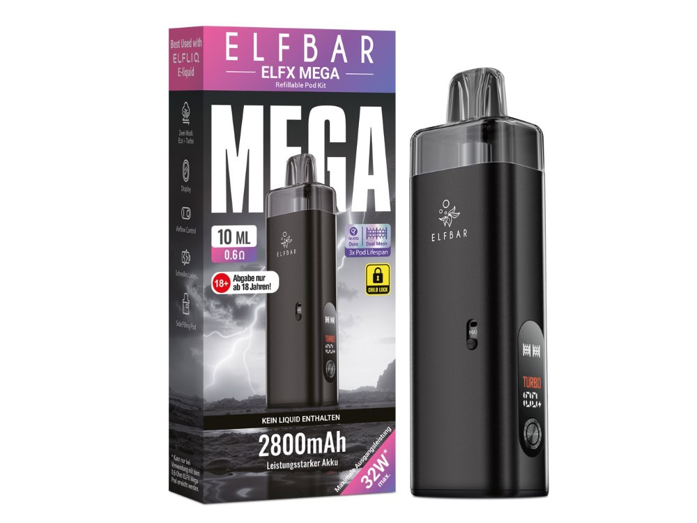 Elfbar Elfx Mega E-Zigaretten Set 1 Elfbar Elfx Mega E-Zigaretten Set