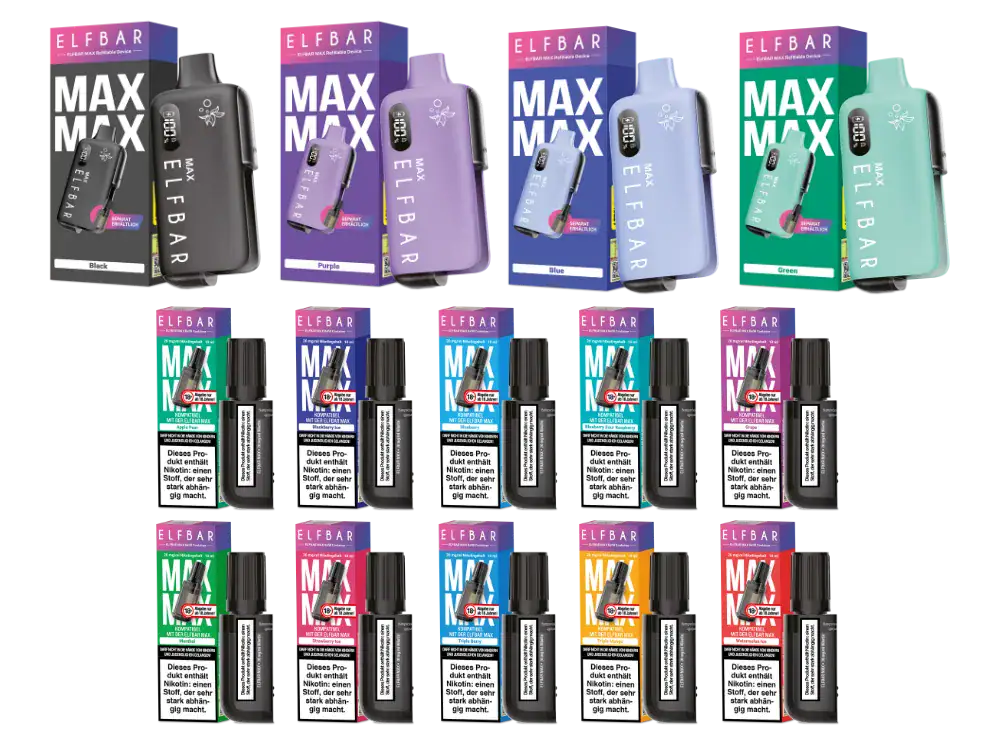 Elfbar Max + 10ml Liquid - Set