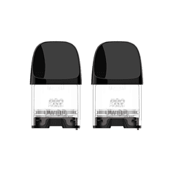 Kraftstempel für elektronische Zigaretten, Set mit zwei schwarzen und transparenten Komponenten, hochwertiges Material, innovatives Design, für präzises Dampfen, kompatibel mit verschiedenen Modellen.