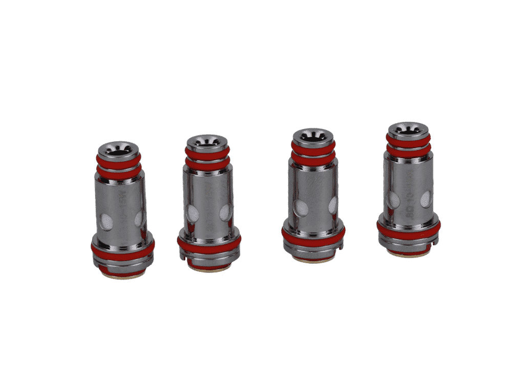 Uwell Whirl Heads 1,8 Ohm 1 Hochleistungs-Dichtungssets für Zündkerzen, silbern mit roten Ringen, passend für Autos, langlebig und zuverlässig.