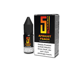 Apricot Peach Vape Liquid, 10ml Flasche mit Nikotin, aromatisiertes E-Liquid für E-Zigaretten, Früchte Geschmack, austrainierte Nikotin-Option, LETZ Go Sortiment.