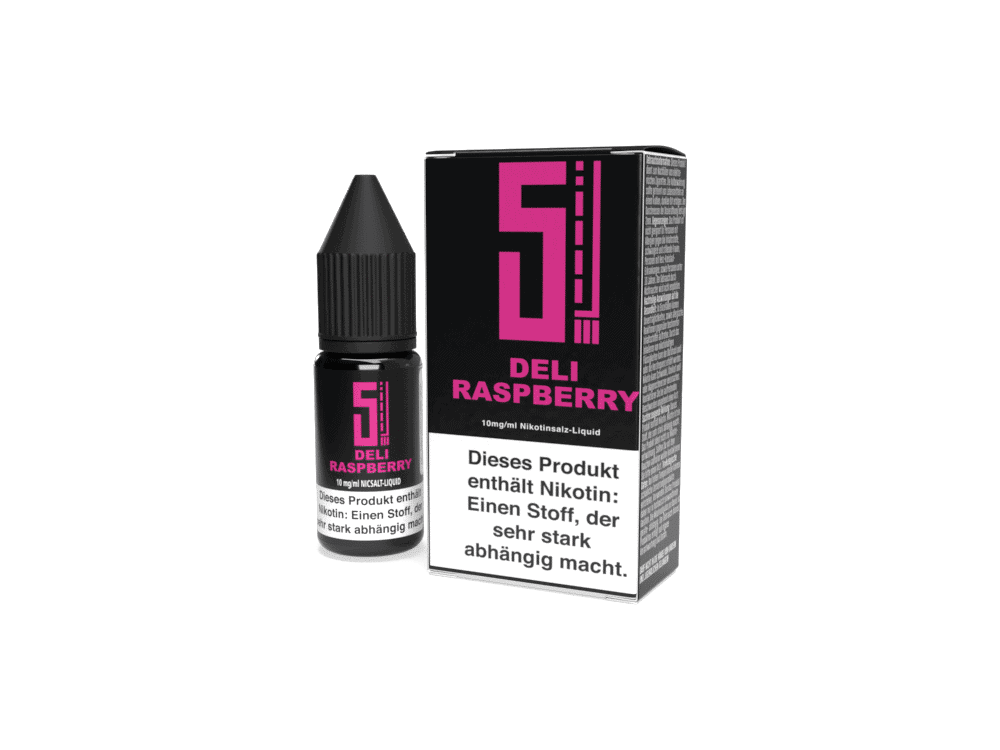 5EL - Deli Raspberry - Nikotinsalz Liquid 1 Bitten beachten Sie, dass ich kein echtes Bild sehe, daher basiert die Beschreibung auf dem bereitgestellten Link und typischen Produktdetails.