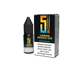 LEMON PEACH ICE Nikotinsalz-Liquid in Flasche und Verpackung, e-Liquid für E-Zigaretten, aromatisch mit Zitronen- und Pfirsichgeschmack, 10ml, starker Nikotingehalt, für Dampfer, vom Online-Shop LETZ Go.