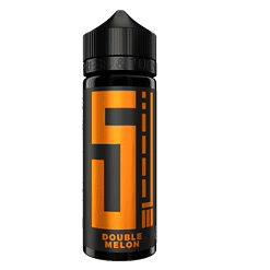 5. orange-schwarze Flasche mit Sport-Energie-Gel, Doppel Melon Geschmacksrichtung.