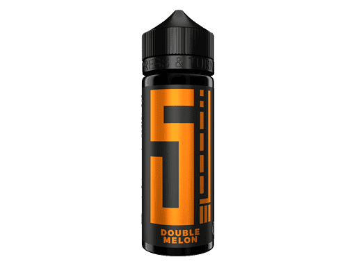 5. orange-schwarze Flasche mit Sport-Energie-Gel, Doppel Melon Geschmacksrichtung.