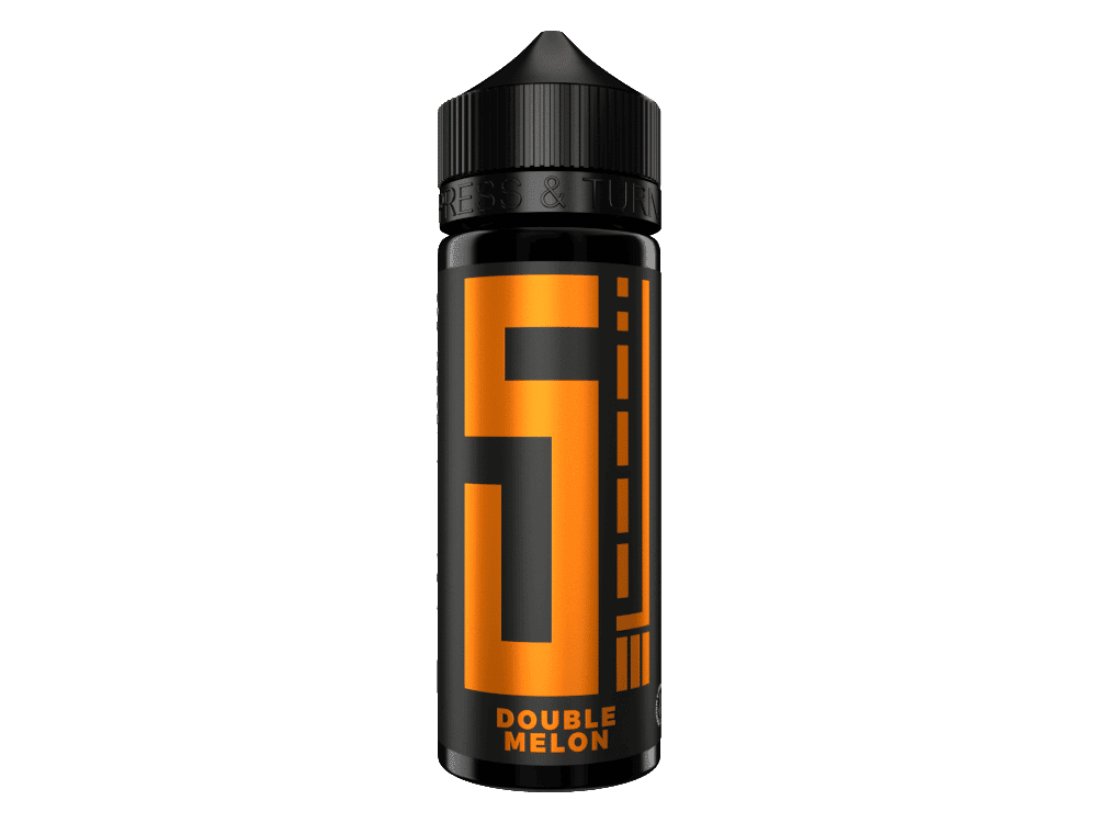 5EL Double Melon 10 ml 1 5. orange-schwarze Flasche mit Sport-Energie-Gel, Doppel Melon Geschmacksrichtung.