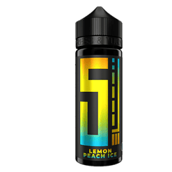 Leckere Lemon Peach Ice E-Liquid in farbiger Dose für Dampfer, ideal für den intensiven Geschmack.