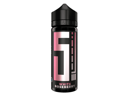 Flasche mit White Roseberry Geschmack, sportsnack, Energy Drink, in schwarzer Flasche mit pink-weißem Design.
