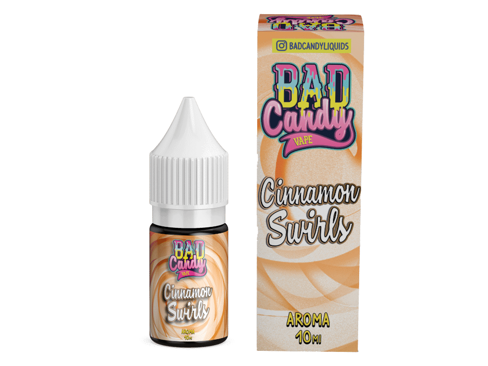 Bad Candy Liquids Cinnamon Swirls Aroma 10 ml 1 Aromadüfte für E-Zigaretten, Zitronen- und Karamell-Geschmack, Bad Candy Bad Candy Liquids, Cinnamon Swirls, 10 ml Flasche, vaporizer, schmackhafte Tabak-Alternative, aromatisches E-Liquid, handliche Verpackung, entspannendes Rauchgefühl, Genuss für Dampfer.