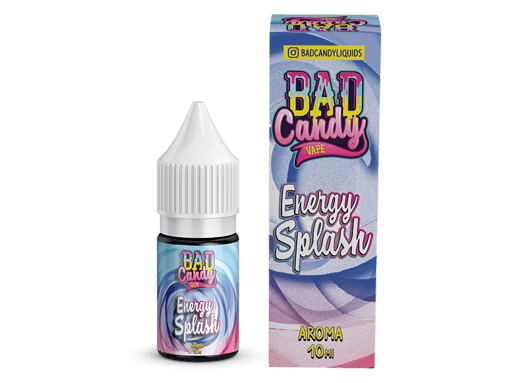 Leere Flasche für E-Liquid mit auffällig buntem Design, geeignet für Liquid-Dampfer.