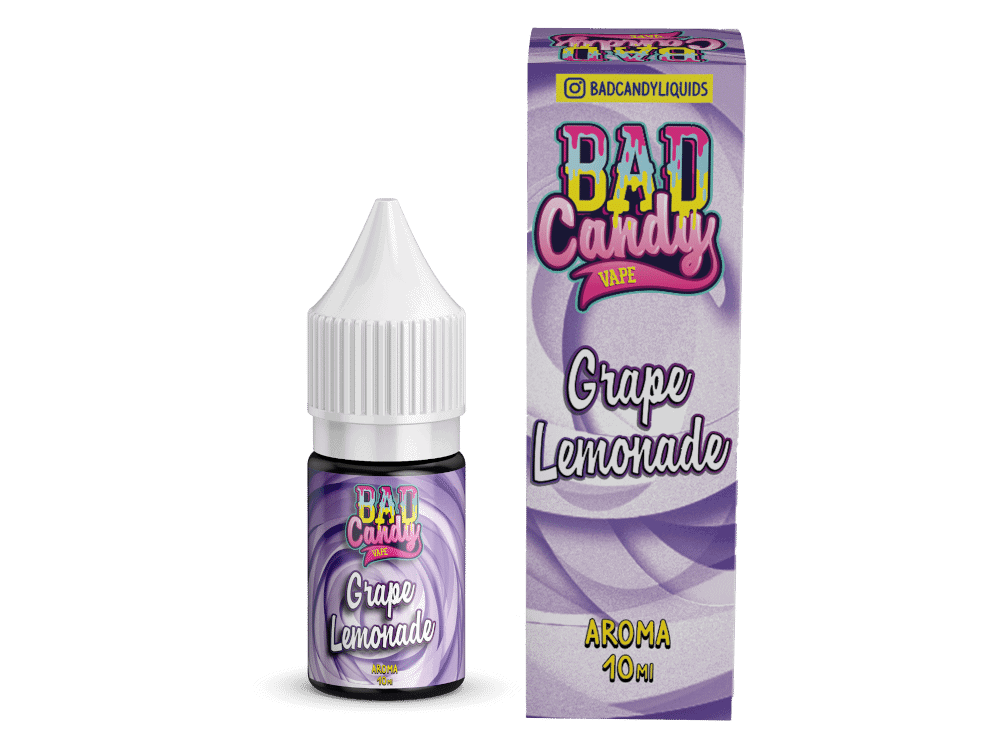 Bad Candy Liquids Grape Lemonade Aroma 10 ml 1 Verführerisches Grape Lemonade E-Liquid im 10 ml Fläschchen für geschmackvollen Vaping Genuss.