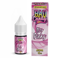 Badeinkapsel mit pinkem Aroma, 10 ml Flasche für E-Zigaretten, BAD Candy Liquids, Mr. Pinky Geschmacksrichtung, süßer und fruchtiger Geschmack, für Dampfer, Lifestyle Produkt.