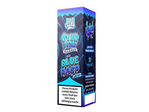 O.R. V2 Blue Raspel Nic Salt E-Liquid, 10ml, für Dampfer, intensiver blauer Himbeergeschmack, nikotinfrei.