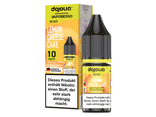 Dojolic Lemon Cheese Cake Liquids 10ml, nikotinhaltig, für E-Zigaretten, Deutschland.