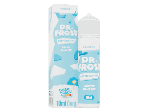 Arctic Blue Ice Dr. Frost E-Liquid, 10ml, Überdosiert, für E-Zigaretten, Longfill Flasche, Arctic Edition, angenehm erfrischender Geschmack.
