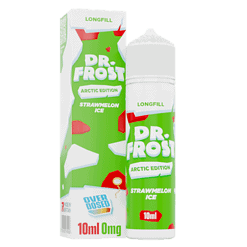 Fruchtiges Saft-Refill Fläschchen mit Erdbeer-Geschmack für Dr. Frost e-Liquid, 10ml.