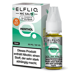 Nikotinliquid mit Mentholgeschmack in 10ml Flasche, enthält 10 mg/ml Nikotin, erhältlich bei LETZ Go.