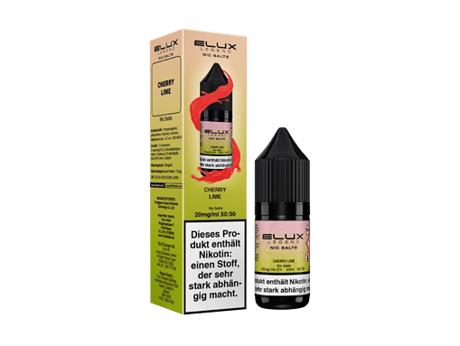 Aromatisierte Nikotinsalze in Cherry Lime Geschmack, 20mg/ml, ideal für Dampfer, starke Abhängigkeit.