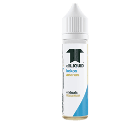 Kokomango Liquids E-Liquid Flasche, 10ml mit Kokos Ananas Geschmack, für E-Zigaretten, handliches Design, hochwertig und aromatisch, ideal für Dampfer, Premium Qualität, bei LETZ Go erhältlich.