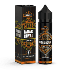 Dampf- und Liquids-Konzentrate, Tabak Royal Gold, aromatisierter Tabakgeschmack in einer praktischen Flasche.