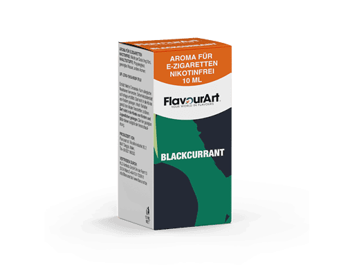 Aroma für E-Zigaretten Nikotinfrei, 10 ml FlavourArt Blackcurrant, intensiver Geschmack, ideal für Dampfer, ohne Nikotin, langlebiges Aroma, günstiger Preis, qualitativ hochwertig, perfekt zum Selbermischen.