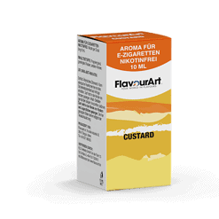 Aroma für E-Zigaretten nikotinfrei, 10 ml, Vanille-Custard Geschmack, flexible E-Liquid-Aromastoffe.