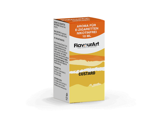 Aroma für E-Zigaretten nikotinfrei, 10 ml, Vanille-Custard Geschmack, flexible E-Liquid-Aromastoffe.