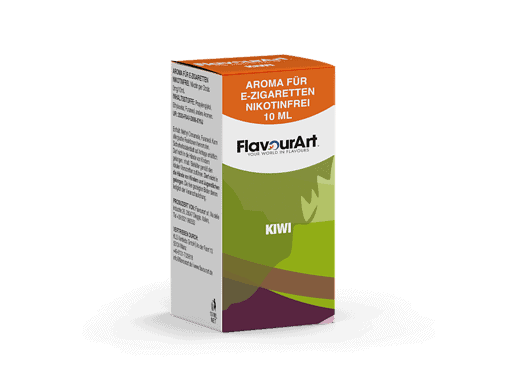 Aromafür E-Zigaretten nikotinfrei, 10 ml, Kiwi Geschmack, FlavourArt, alkoholfrei, für Dampfer, E-Liquid, Rauchen ohne Nikotin, Dampf liquid, Flavour für E-Zigaretten.