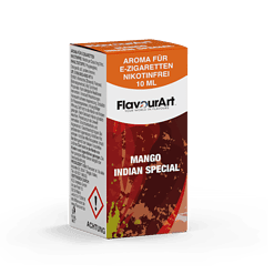 Aroma für E-Zigaretten, nikotinfrei, Mango Indian Special, 10 ml.