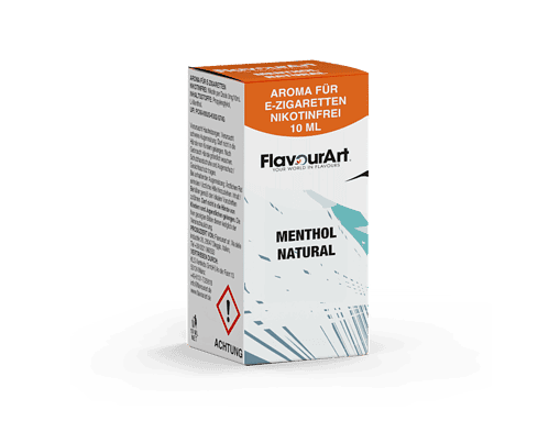 Aroma für E-Zigaretten nikotinfrei, Menthol Geschmack, 10 ml, FlavourArt.