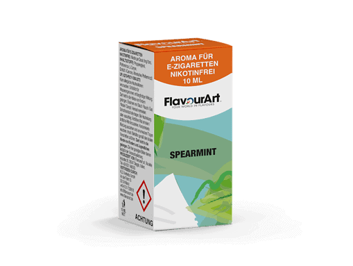 Aroma für E-Zigaretten, nikotinfrei, 10 ml, mit Geschmack Minze, für rauchfreies Dampfen, FlavournArt.