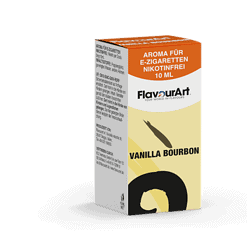 Aroma für E-Zigaretten, nikotinfrei, Vanille Bourbon, 10 ml, FlavourArt, handliche Verpackung, intensives Vanille Aroma, ideal für E-Shisha, Vape, E-Zigaretten Zubehör, Genuss- und Rauch-Alternativen.