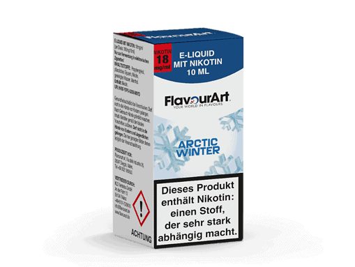 E-Liquid Arctic Winter mit Nikotin, 10 ml, FlavourYourArt.