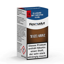 E-Liquid Box Hazelnut Grove mit Nikotin, 10 ml, für E-Zigaretten, aromatischer Geschmack, starke Nikotinstärke, hochwertiges Liquid, ideal für Dampfer.