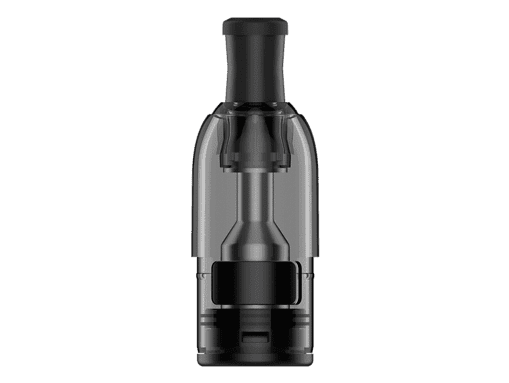 Atomizer für E-Zigaretten, klarer Tank mit schwarzem Mundstück, kompakte und moderne Dampfgeräte, langlebige und hochwertige Vape-Add-ons, ideal für Vape-Enthusiasten.