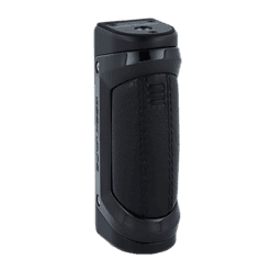 Rauchergriff mit Lederüberzug und digitaler Steuerung, ergonomisch gestaltet für komfortablen Griff. Hochwertiges Material für langlebige Nutzung und stilvolles Design. Perfekt für Vaping und Aromatisierung.