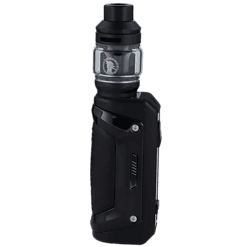 GeekVape Aegis Solo 2 E-Zigaretten Set 6 Robuster Black Vape mit Tank und Bedienelementen.