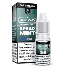 InnoCigs Spearmint Nikotinsalz Liquid, 20mg/ml, für E-Zigaretten, mit frischem Minzgeschmack und starker Nikotinwirkung.