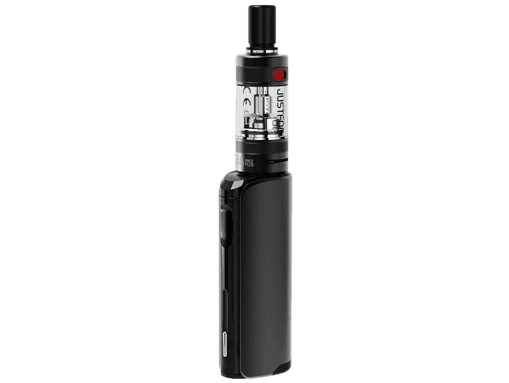 JustFog Q16 Pro Plus E-Zigaretten Set 6 Akkuträger mit Verdampfer und E-Zigarette Set in Schwarz für Dampfer, modern und handlich.