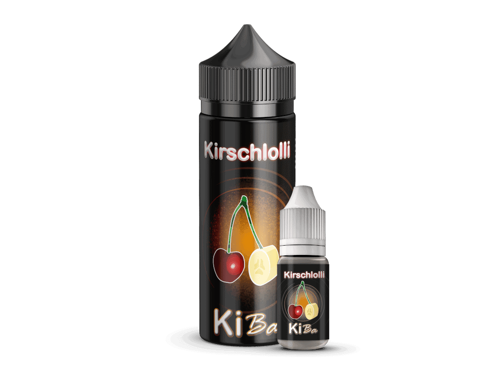 Kirschlolli Aroma KiBa 10ml 1 Fruchtaroma Kirschlolli in Liquidgeütter, perfekt für E-Zigaretten, in verschiedenen Größen, süßer Geschmack.