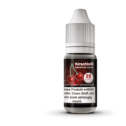 Kirschlolli Nikotinsalz Liquid, 20 mg/ml, 10 ml Flasche für E-Zigaretten, fruchtiger Kirschgeschmack, stark nikotinhaltig, für das Dampfen.