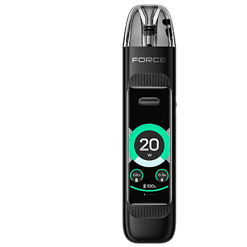 H2O Pod Vaporizer mit digitaler Anzeige und Touch-Control, kompakter tragbarer Inhalator, schwarzes Design, hochmodern, einfache Bedienung, ideal für unterwegs, Akku 100%, 20W Leistung, innovative Dampftechnologie.