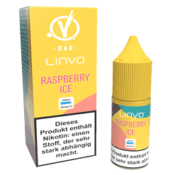 Raspberry Ice E-Zigarette, 20mg/ml Nikotin, Nachfüllflasche und Verpackung, für Dampfer, fruchtiges Aroma, vaping, Liquid, E-Liquid, E-Cigarette, liquid raspberry ice, Nikotinsalz.