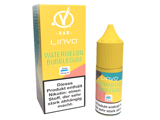Wassermelone Bubblegum Liquid für E-Zigaretten, Lime/Lemon Geschmack, 20mg/ml Nikotin, ideal für Raucherentwöhnung.