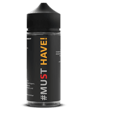 2. Hochwertiges E-Liquid mit dem Slogan "#MUST HAVE!" in schwarzer Flasche, beliebte Geschmacksrichtung für Dampfer, modernes Design, ideal für den Alltag.