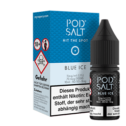 POID SALT Blue Ice Nikotinsalz, 10ml, 11mg/ml, perfekt für E-Zigaretten, mit Warnhinweis auf Verpackung, kurzer Artikelbeschreibung, für Dampfer geeignet, Geschmacksrichtung Blue Ice, hochwertige Herstellung, vorrätig bei LETZ Go.