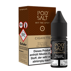 Pod Salt Cigarette E-Liquid, 10ml Flasche, intensiver Geschmack, nikotinhaltig mit 11mg/ml, geeignet für E-Zigaretten, Originalprodukt aus Deutschland.