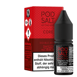 Pod Salt Core Nicotinshot 10ml in Schwarz für E-Zigaretten, mit 11mg/ml Nikotin, 73mg/dosis, ideal für intensiven Dampf.